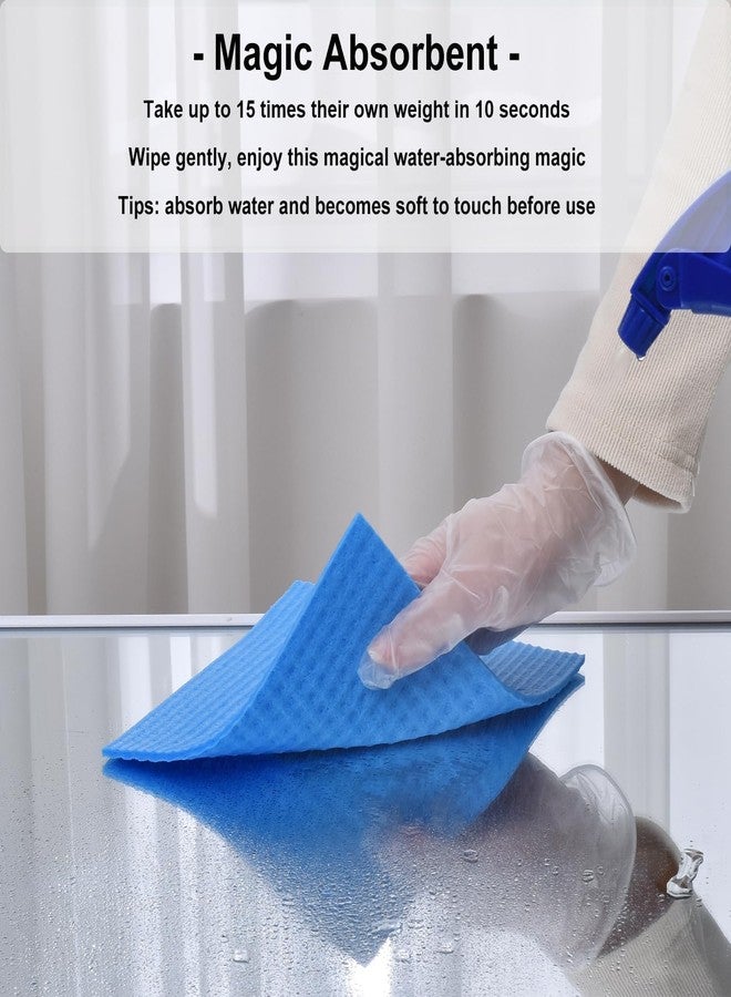 KRYLAR-12 pcs Swedish Dishcloths for Kitchen, Multi-Surface Swedish Dish Cloths, Cellulose & Cotton Swedish Dishtowels, Reusable Cleaning Sponge Cloth, Multi-Purpose Household Cleaning Rags. - Image 4